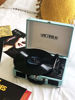 Picture of Victrola Vintage 3-Speed Bluetooth Portable Suitcase Record Player with Built-in Speakers | Upgraded Turntable Audio Sound| Includes Extra Stylus | Turquoise, Model Number: VSC-550BT-TQ