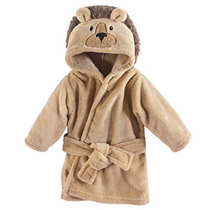 Picture of Hudson Baby Unisex Baby Plush Animal Face Robe, Lion, One Size, 0-9 Months