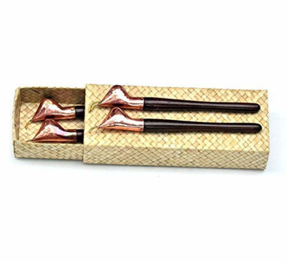 Picture of Tjanting Tool for Making Batik from Java Indonesia (Set of 4)