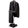 Picture of Brown Wood & Metal Suit Valet Floor Stand/Garment Organizer Rack/Coat & Pants Hanger - MyGift