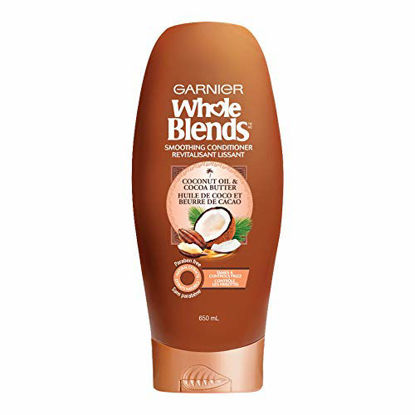 Picture of Garnier Whole Blends Conditioner with Coconut Oil & Cocoa Butter Extracts, 22 Fl Oz (1 Count)