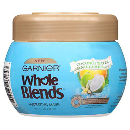 Picture of Garnier Whole Blends Hydrating Mask, Coconut Water & Vanilla Milk Extracts, 10.1 Fl Oz (Pack of 1)