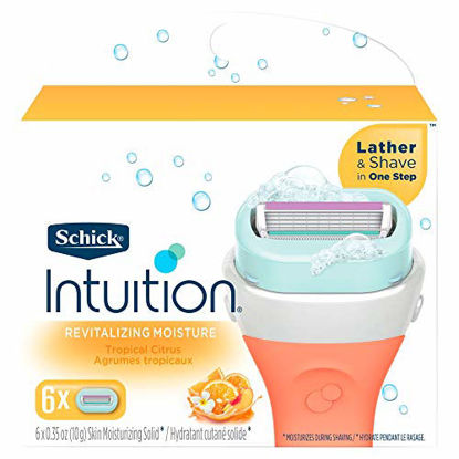 Picture of Schick Intuition Revitalizing Moisture Razor Blade Refills for Women, 6 Count
