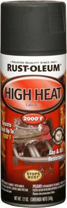 Picture of 12 Oz Flat Black High Heat Automotive Spray Paint [Set of 6]