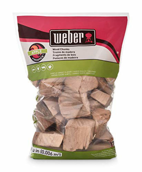 Picture of Weber 17139 Apple Wood Chunks, 350 cu. in. (0.006 Cubic Meter), m³