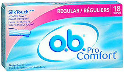 Picture of o.b. Pro Comfort Tampons Regular - 18 ct, Pack of 2