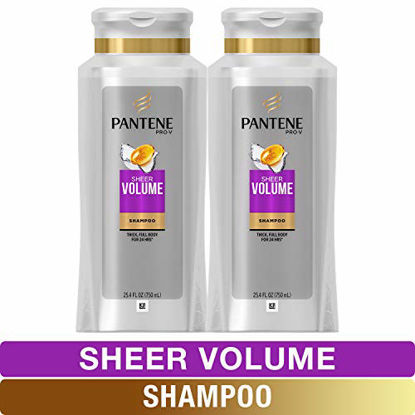 Picture of Pantene, Shampoo, Pro-V Sheer Volume for Fine Hair, 25.4 fl oz, Twin Pack