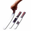Picture of LEGERM Straight Icing Spatula Stainless Steel Baking Set of 6, 8" & 10" Wooden Handle Cake Decorating Frosting Spatulas