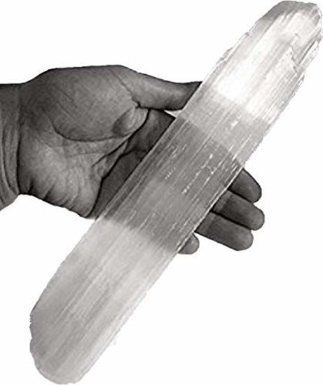 Picture of Selenite Stick 6 to 8.5 Inches long, 1 to 2 inches wide, white healing stone, strong protection powers