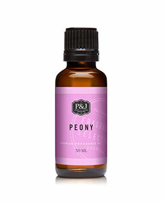 Picture of P&J Fragrance Oil | 30ml Peony- Scented Oil for Soap Making, Diffusers, Candle Making, Lotions, Haircare, Slime, and Home Fragrance