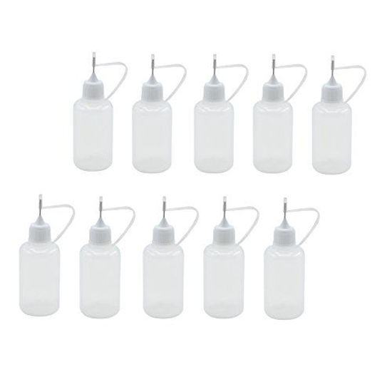30ml Precision Applicator Bottles, 10pcs Needle Tip Squeeze Bottle Small Squeeze Bottles Mini Needle Bottle, White