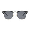Picture of AEVOGUE Polarized Sunglasses Semi-Rimless Frame Brand Designer Classic AE0369 (Matte Black&Silver&Black, 48)