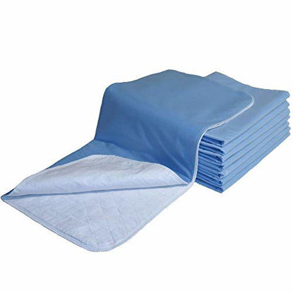 Picture of 100% Cotton Top 2 Pack - Washable Bed Pads/High Quality, Waterproof Incontinence Underpad w/Vinyl Backing - 36 x 52 - for Children or Adults with Incontinence
