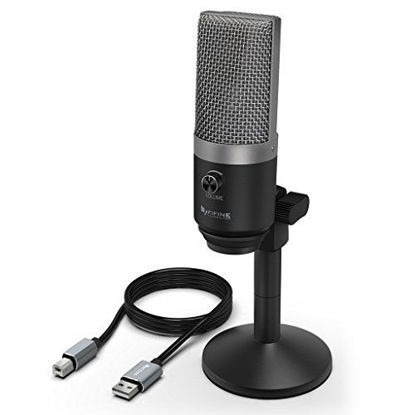 Picture of USB Microphone,Fifine PC Microphone for Mac and Windows Computers,Optimized for Recording,Streaming Twitch,Voice Overs,Podcasting for YouTube,Skype Chats-K670