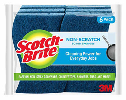 Picture of Scotch-Brite Non-Scratch Scrub Sponges, 6 Scrub Sponges, Lasts 50% Longer than the Leading National Value Brand