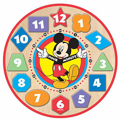 Picture of Melissa & Doug Disney Mickey Mouse Wooden Shape Sorting Clock