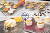 Picture of Ultra Cuisine 100% Stainless Steel Wire Cooling Rack for Baking fits Half Sheet Pans Cool Cookies, Cakes, Breads - Oven Safe for Cooking, Roasting, Grilling - Heavy Duty Commercial Quality