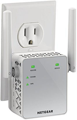 Picture of NETGEAR Wi-Fi Range Extender EX3700 - Coverage Up to 1000 Sq Ft and 15 Devices with AC750 Dual Band Wireless Signal Booster & Repeater (Up to 750Mbps Speed), and Compact Wall Plug Design