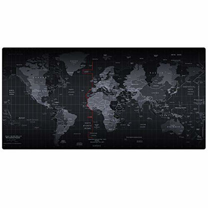 Picture of Cmhoo XXL Professional Large Mouse Pad & Computer Game Mouse Mat (35.4x15.7x0.1IN, Map) (9040 Map)