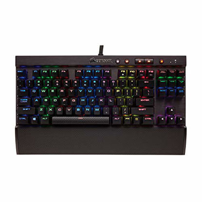Picture of Corsair K65 LUX RGB Compact Mechanical Keyboard - USB Passthrough & Media Controls - Linear & Quiet - Cherry MX Red - RGB LED Backlit