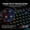 Picture of Corsair K65 LUX RGB Compact Mechanical Keyboard - USB Passthrough & Media Controls - Linear & Quiet - Cherry MX Red - RGB LED Backlit