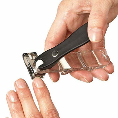 Picture of EZ Grip 360 Degree Rotary Stainless Steel Sharp Blade Fingernail Toenail Clipper, Trimmer And Cutter