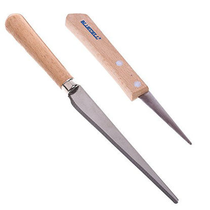 Picture of BCP Set of 2 Wooden Handle Craft Art Tools Fettling Knife for Pottery/Sculpting/Ceramic/Polymer Clay Carving Modeling