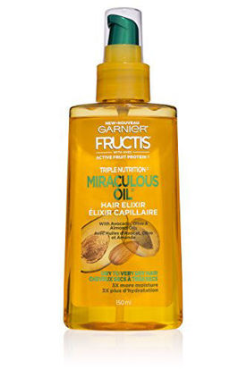 Picture of Garnier Hair Care Fructis Triple Nutrition Marvelous Oil Hair Elixir, 5.0 fl oz.
