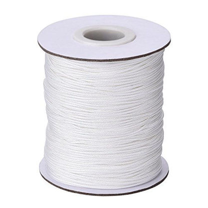Picture of Outus 109 Yards/Roll White Braided Lift Shade Cord for Aluminum Blind Shade, Gardening Plant and Crafts (1.0 mm)