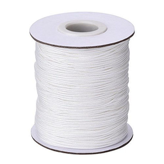 Picture of Outus 109 Yards/Roll White Braided Lift Shade Cord for Aluminum Blind Shade, Gardening Plant and Crafts (1.0 mm)