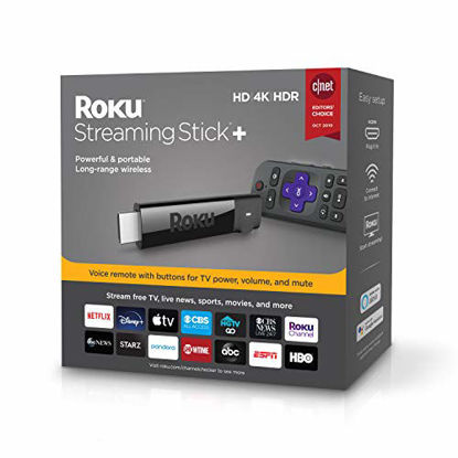 Picture of Roku Streaming Stick+ | HD/4K/HDR Streaming Device with Long-range Wireless and Voice Remote with TV Controls