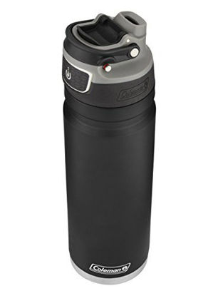 Picture of Coleman FreeFlow autoseal Insulated Stainless Steel Water Bottle, Black, 40 Oz.