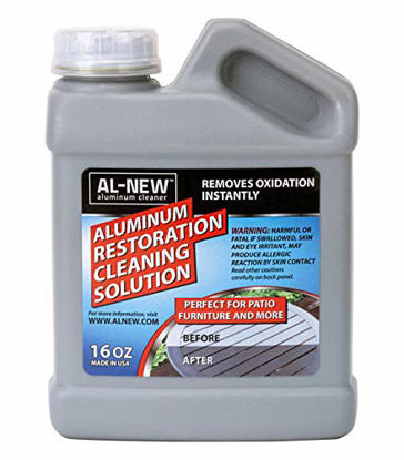 Picture of AL-NEW Aluminum Restoration Cleaning Solution | Clean & Restore Patio Furniture, Stainless Steel, and Other Household Metal Surfaces (16 oz.)