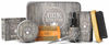 Picture of Viking Revolution Beard Care Kit for Men - Ultimate Beard Grooming Kit includes 100% Boar Mens Beard Brush, Wooden Beard Comb, Beard Balm, Beard Oil, Beard & Mustache Scissors in a Metal Box