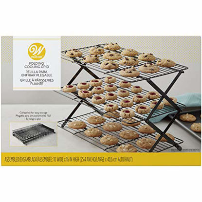 Picture of Wilton 3-Tier Collapsible Cooking and Baking Cooling Rack