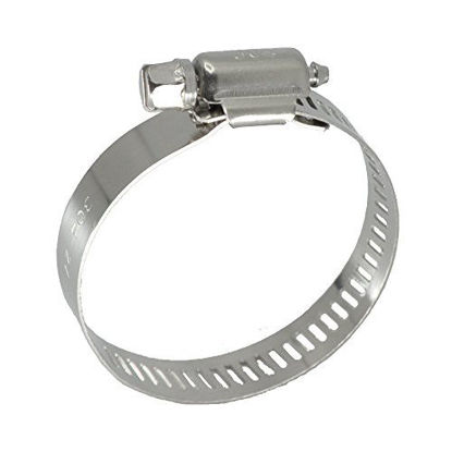 Picture of XRPAOWA Hose Clamp, 304 Stainless Steel Clamps, 10 pcs/Pack, SAE 28 Worm Gear Hose Clamps, 1-5/16 Inch-2-1/4 Inch (33-57mm)
