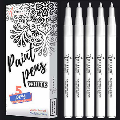 Black Paint pens for Rock Painting, Stone, Ceramic, Glass. Extra fine Point
