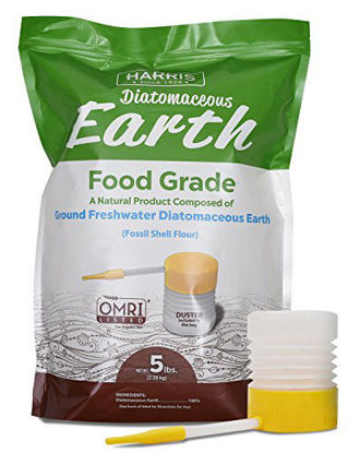Picture of HARRIS Diatomaceous Earth Food Grade, 5lb with Powder Duster Included in The Bag