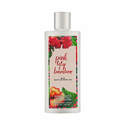 Picture of Bath & Body Works Pink Lily & Bamboo Super Smooth Body Lotion, 8 Ounce