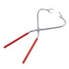 Picture of Mxfans Clay Modeling Sculpey Metal Dipping Tongs Pottery Tools Red Rubber Handle