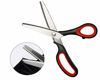 Picture of NEJLSD Pinking Shears for Fabric Ultra Sharp Comfort Grips Dressmaking Pinking Shears Zig Zag Cut Scissors Sewing ScissorsProfessional Handheld Dressmaking (RED)