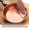 Picture of Farberware Glide Ceramic Nonstick Dishwasher Safe Egg Poacher Pan/Skillet with 4 Poaching Cups and Lid, 8 Inch, Black