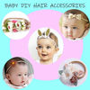 Picture of inSowni 50 Pack Super Soft Stretchy DIY Solid Nylon Headbands Baby Hair Bands One Size Fits All (10 Multi-color)