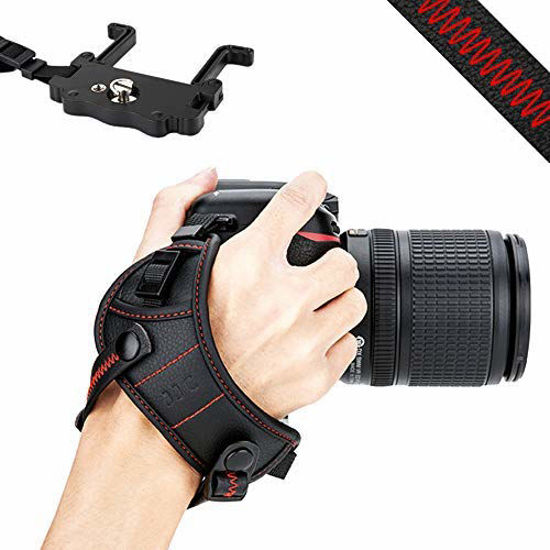 GetUSCart- JJC DSLR Camera Hand Strap Grip Wrist Strap with Standing U  Plate for Canon EOS 90D 80D 77D 70D 60D 50D 1D 1Dx 7D 6D 5D Mark IV III II  5Ds