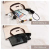 Picture of Mesh Pouch, Make up Bag with Zipper Cosmetic Organizer Pouch for Daily or Travel to Keep Small Items, 4 PCS Black 