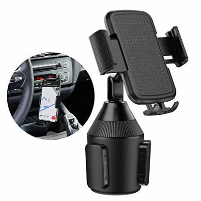 Picture of Car Cup Holder Phone Mount Universal Adjustable Cradle Phone Holder for Car iPhone Xs/Max/X/XR/8/8 Plus,Samsung Note 9/ S10+/ S9/ S9+/ S8 by DALUZ