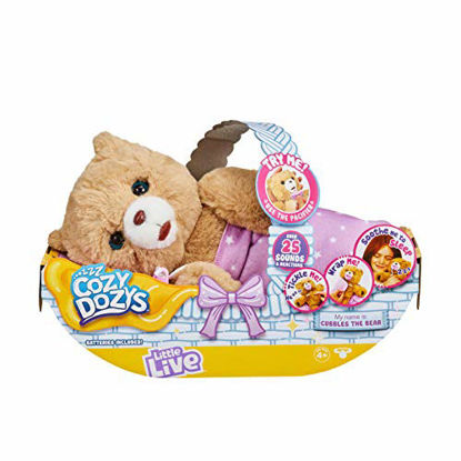 Picture of Little Live Pets Cozy Dozy Cubbles The Bear - Over 25 Sounds and Reactions | Bedtime Buddies, Blanket and Pacifier Included | Stuffed Animal, Best Nap Time, Interactive Teddy Bear