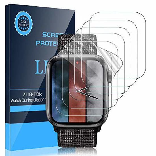 Picture of LK 6 Pack Screen Protector Compatible with Apple Watch Series 6 5 4 SE 44mm Flexible TPU HD Clear Film Bubble-Free (UF-010)