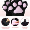 Picture of Abida Cat Cosplay Costume - 5 Pcs Cat Ear and Tail Set with Collar Paws Gloves and Vampire Teeth Fangs for Lolita Gothic Halloween-Black