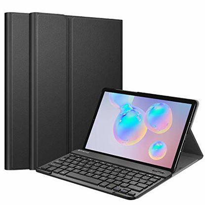 Picture of Fintie Keyboard Case for Samsung Galaxy Tab S6 10.5" 2019 (Model SM-T860/T865/T867), [Supports S Pen Wireless Charging] Slim Cover w/Detachable Wireless Bluetooth Keyboard, Black